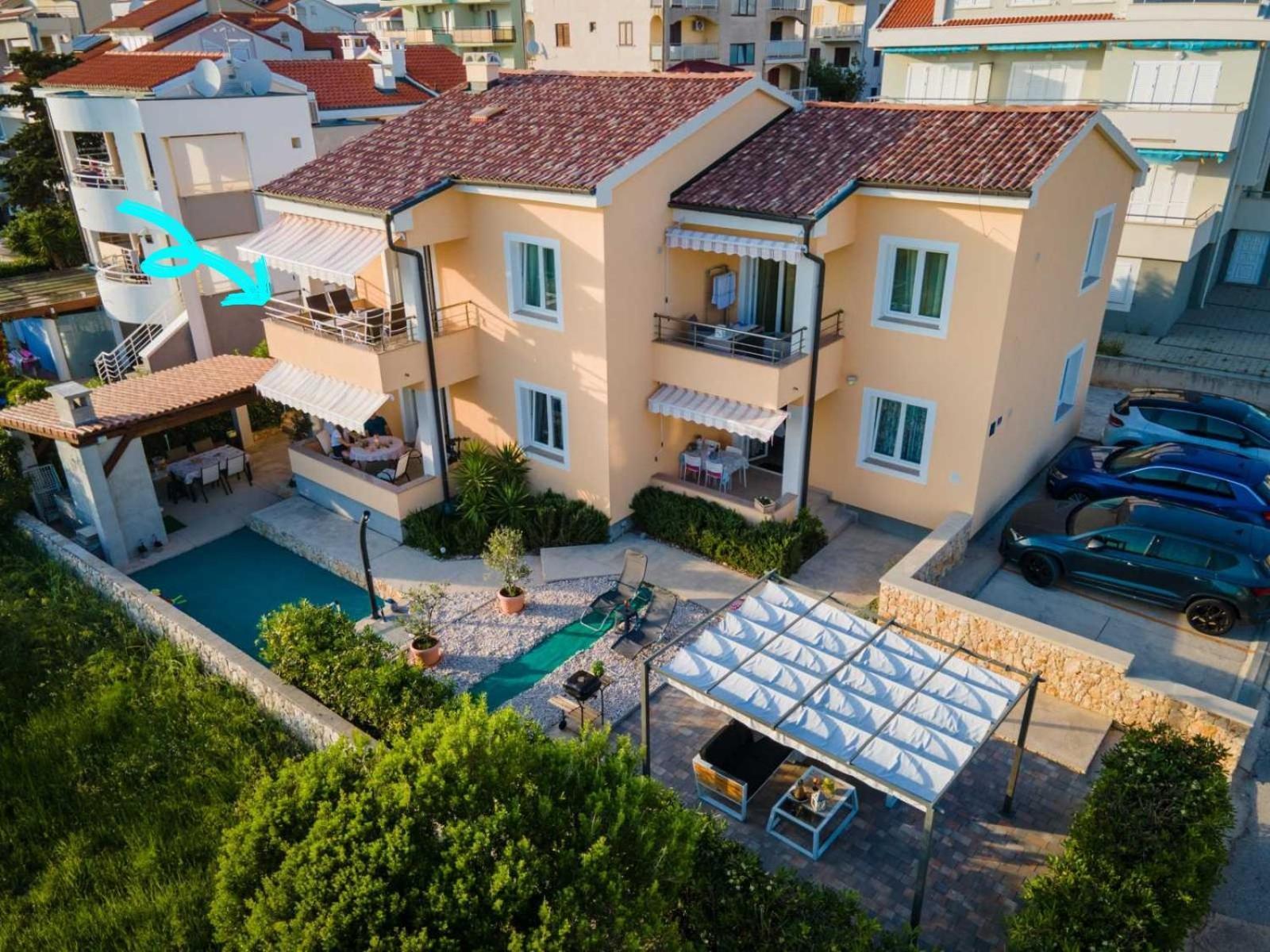 Apartment Traversa Novalja Kültér fotó